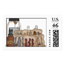 Primsy Candles Postage Stamp by PrimsyDoodles Primsy Candles Postage Stamp