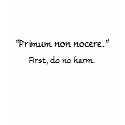 "Primum non nocere." t-shirts