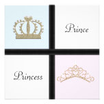 Prince and Princess Gender Reveal Invites