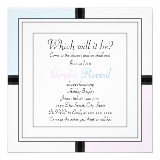 Prince and Princess Gender Reveal Invites