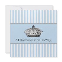 Prince Baby Boy Shower Custom Invites