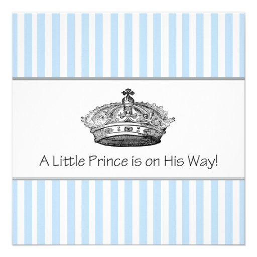 Prince Baby Boy Shower Invite