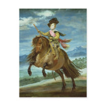 Prince Balthasar Carlos on horseback, c.1635-36 Postcard