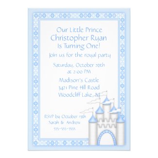 Prince Castle Party Invitation