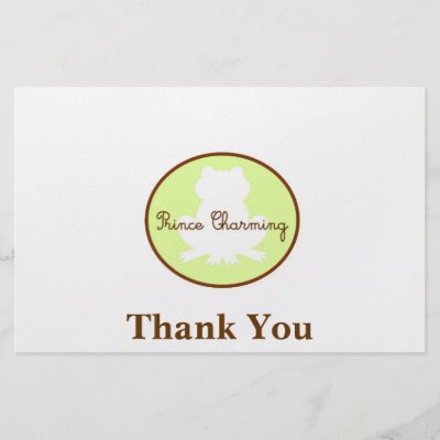 Prince Charming 3 Thank You Customized Stationery by alexabarger