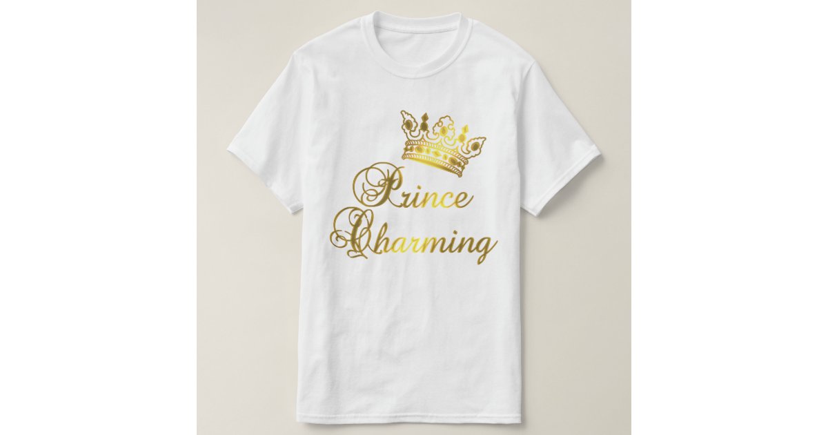 Prince Charming in Gold Tshirt for Baby or Adult Zazzle