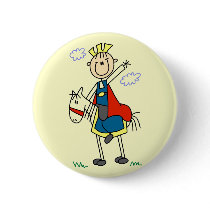 Prince Charming on Horse Tshirts and Gifts buttons by stick_figures Prince Charming on Horse Tshirts and Gifts buttons