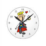 Prince Charming Proposes Marriage Round Wallclock