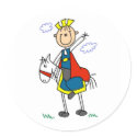 Prince Charming Rides His Horse Sticker