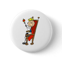 Prince Charming Sits At The Throne Button by stick_figures Prince Charming Sits At The Throne Button