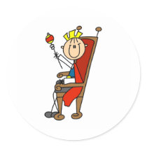 Prince Charming Sits At The Throne Sticker