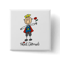 Prince Charming Tshirts and Gifts buttons by stick_figures Prince Charming Tshirts and Gifts buttons