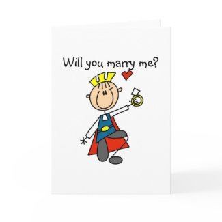 Prince Charming Will You Marry Me Card card