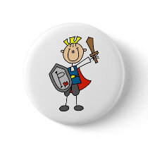 Prince Charming With Sword And Shield Button by stick_figures Prince Charming With Sword And Shield Button