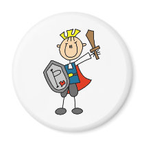 Prince Charming With Sword And Shield Magnet by stick_figures Prince Charming With Sword And Shield Magnet