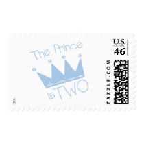 Prince Crown 2nd Birthday tshirts and Gifts Stamp