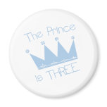 Prince Crown 3rd Birthday magnets