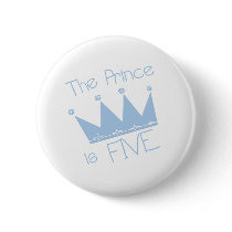 Prince Crown 5th Birthday buttons by kids_birthdays Prince Crown 5th Birthday buttons