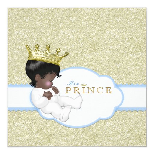 Prince Ethnic Baby Shower Invitation