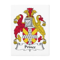 Prince Family Crest postcards by coatsofarms Prince Family Crest postcards