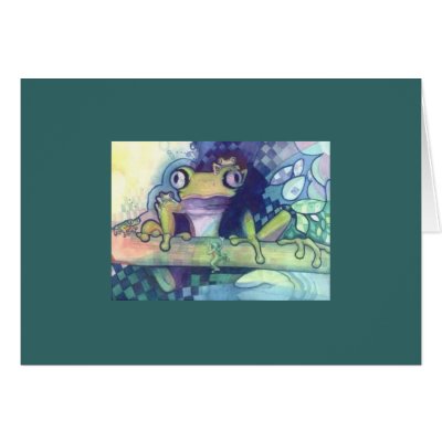 Prince Frog Card by ArtbyVanessa