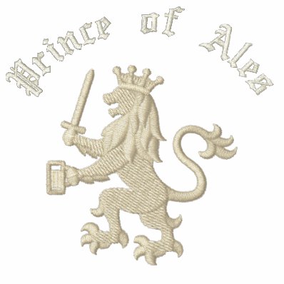 Prince of Ales Funny Drinking Pun Embroidered Polo Shirts