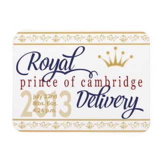 Prince of Cambridge Royal Baby Flat Magnet