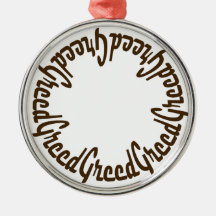 Prince Paulson - Seven Deadly Sins - GREED Christmas Tree Ornaments