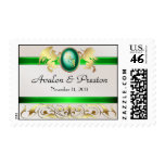 Prince & Princess Green Save The Date  Postage