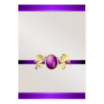 Prince & Princess Purple Jewel Table Placecard 2 Business Card