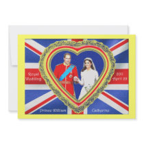 Prince William and Catherine Royal Wedding Custom Invites