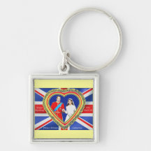 Prince William and Catherine Royal Wedding Key Chain