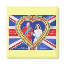 Prince William and Catherine Royal Wedding Magnet
