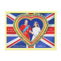 Prince William and Catherine Royal Wedding Postcards