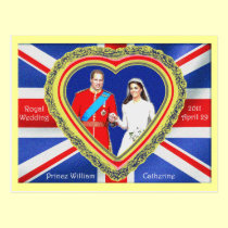 Prince William and Catherine Royal Wedding postcards