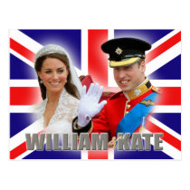 Prince William & Catherine Postcard postcards