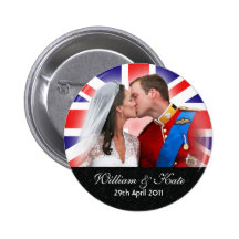 Prince William & Catherine Royal Wedding Button