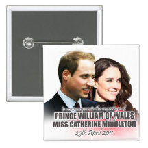 Prince William & Kate Royal Wedding Button