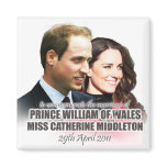 Prince William & Kate Royal Wedding Magnet