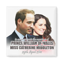 Prince William & Kate Royal Wedding Magnet