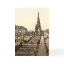 Princes Street, the Castle, and Scott Monument cards