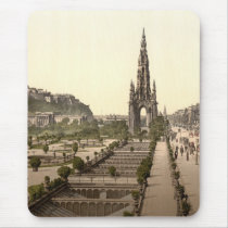 Princes Street, the Castle, and Scott Monument mousepads
