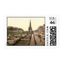Princes Street, the Castle, and Scott Monument postage