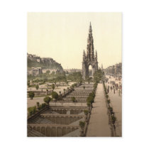 Princes Street, the Castle, and Scott Monument Post Cards