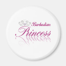 Princesa barbadense iman de frigorífico
