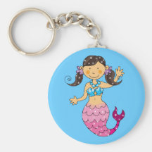 princesa de la sirena llavero personalizado