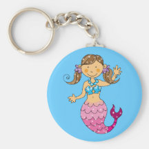 princesa de la sirena llaveros