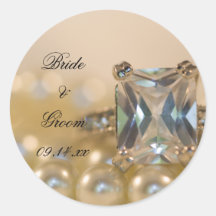 Princesa Diamond y perlas que casan los sellos del Etiqueta