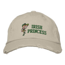 Princesa irlandesa Embroidered Hat Gorras De Beisbol Bordadas