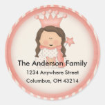 Princess 1 Return Address Labels Sticker